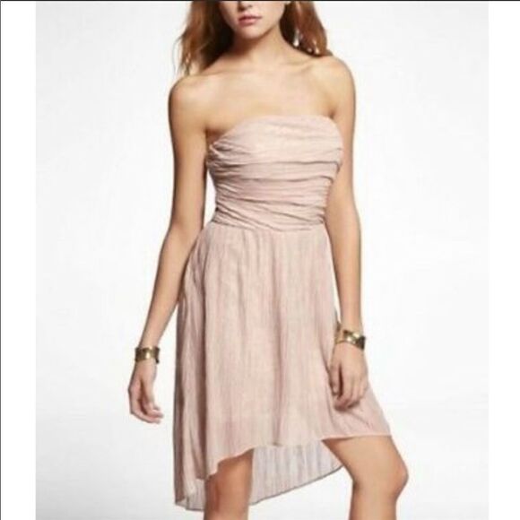 ✨HP✨Express Strapless High Low Cocktail Dress ✨ - Picture 1 of 7